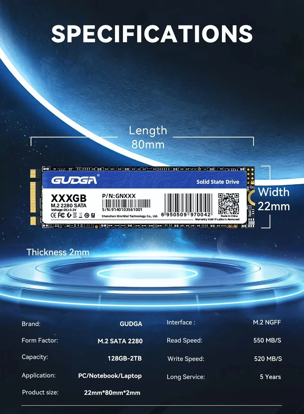 M.2 2242 SATA SSD